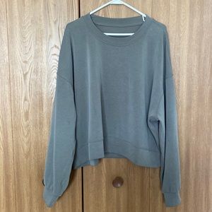 Lululemon softstreme perfectly oversized cropped crew